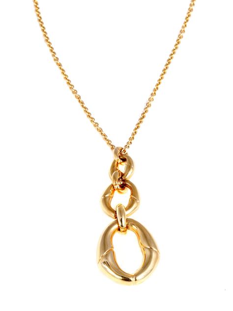 gucci gg gold necklace|gucci bamboo gold necklace.